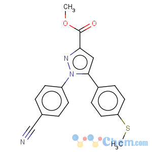 CAS No:640727-98-6 1H-Pyrazole-3-carboxylicacid, 1-(4-cyanophenyl)-5-[4-(methylthio)phenyl]-, methyl ester