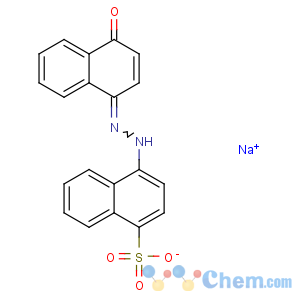 CAS No:6409-10-5 1-Naphthalenesulfonicacid, 4-[2-(4-hydroxy-1-naphthalenyl)diazenyl]-, sodium salt (1:1)