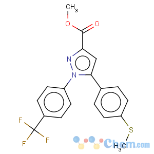 CAS No:641639-55-6 1H-Pyrazole-3-carboxylicacid, 5-[4-(methylthio)phenyl]-1-[4-(trifluoromethyl)phenyl]-, methyl ester