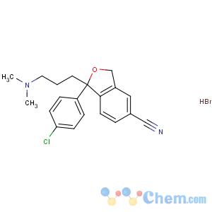 CAS No:64169-58-0 1-(4-chlorophenyl)-1-[3-(dimethylamino)propyl]-3H-2-benzofuran-5-<br />carbonitrile