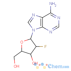 CAS No:64183-27-3 (2R,3R,4R,<br />5R)-5-(6-aminopurin-9-yl)-4-fluoro-2-(hydroxymethyl)oxolan-3-ol