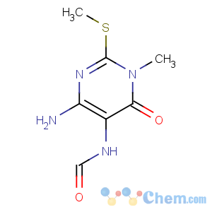 CAS No:64194-61-2 Formamide,N-[4-amino-1,6-dihydro-1-methyl-2-(methylthio)-6-oxo-5-pyrimidinyl]-