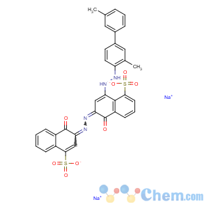 CAS No:6420-06-0 1-Naphthalenesulfonicacid,4-hydroxy-3-[2-[4'-[2-(1-hydroxy-5-sulfo-2-naphthalenyl)diazenyl]-3,3'-dimethyl[1,1'-biphenyl]-4-yl]diazenyl]-,sodium salt (1:2)