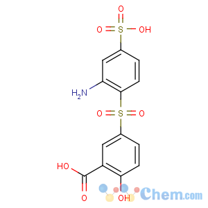 CAS No:6421-84-7 Benzoic acid,5-[(2-amino-4-sulfophenyl)sulfonyl]-2-hydroxy-