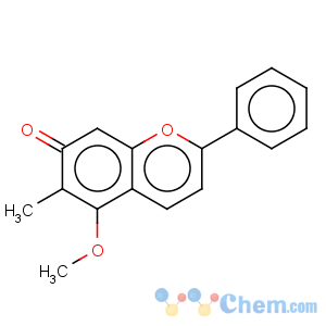 CAS No:643-56-1 7H-1-Benzopyran-7-one,5-methoxy-6-methyl-2-phenyl-