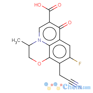 CAS No:643743-39-9 10-(cyanomethyl)-9-fluoro-2,3-dihydro-3-methyl-7-oxo-7H-Pyrido[1,2,3-de]-1,4-benzoxazine-6-carboxylic acid