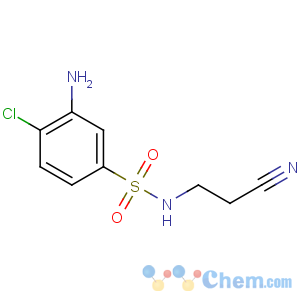 CAS No:64415-13-0 Benzenesulfonamide,3-amino-4-chloro-N-(2-cyanoethyl)-