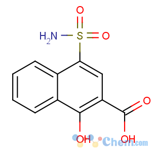 CAS No:64415-15-2 1-hydroxy-4-sulfamoylnaphthalene-2-carboxylic acid
