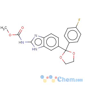 CAS No:64420-40-2 Carbamic acid,N-[6-[2-(4-fluorophenyl)-1,3-dioxolan-2-yl]-1H-benzimidazol-2-yl]-, methylester