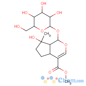 CAS No:64421-27-8 Cyclopenta[c]pyran-4-carboxylicacid, 1-(b-D-glucopyranosyloxy)-1,4a,5,6,7,7a-hexahydro-7-hydroxy-7-methyl-,methyl ester, (1S,4aS,7S,7aS)-