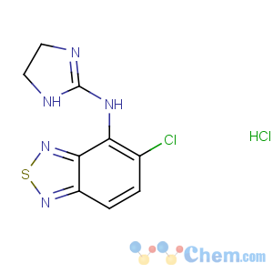 CAS No:64461-82-1 5-chloro-N-(4,5-dihydro-1H-imidazol-2-yl)-2,1,<br />3-benzothiadiazol-4-amine