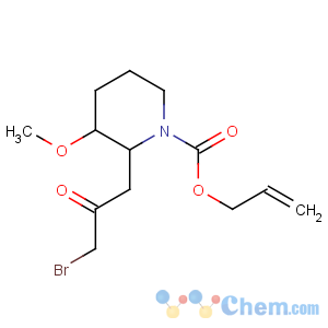 CAS No:64544-00-9 2-(3-Bromo-2-oxopropyl)-3-methoxy-1-piperidinecarboxylic acid 2-propenyl ester