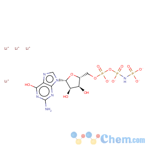 CAS No:64564-03-0 5'-Guanylic acid,monoanhydride with imidodiphosphoric acid, tetralithium salt (9CI)
