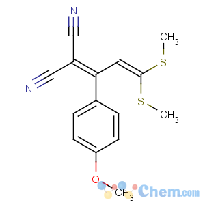 CAS No:64573-34-8 2-[1-(4-methoxyphenyl)-3,<br />3-bis(methylsulfanyl)prop-2-enylidene]propanedinitrile