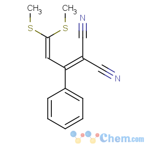 CAS No:64608-21-5 2-[3,3-bis(methylsulfanyl)-1-phenylprop-2-enylidene]propanedinitrile