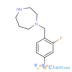 CAS No:646455-62-1 1-[(4-bromo-2-fluorophenyl)methyl]-1,4-diazepane