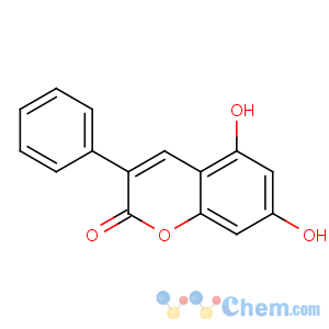 CAS No:6468-93-5 5,7-dihydroxy-3-phenylchromen-2-one