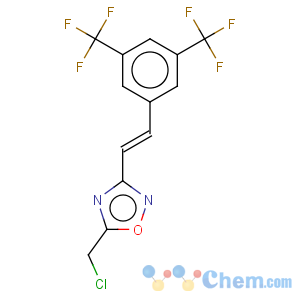 CAS No:646989-58-4 1,2,4-Oxadiazole,3-[2-[3,5-bis(trifluoromethyl)phenyl]ethenyl]-5-(chloromethyl)-