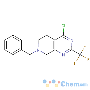 CAS No:647863-01-2 7-benzyl-4-chloro-2-(trifluoromethyl)-6,8-dihydro-5H-pyrido[3,<br />4-d]pyrimidine