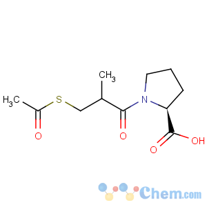 CAS No:64805-62-5 L-Proline,1-[3-(acetylthio)-2-methyl-1-oxopropyl]-