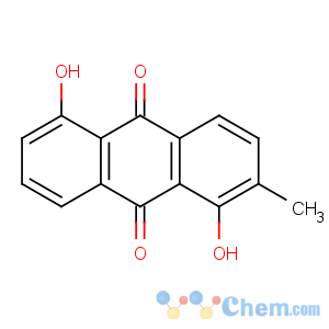 CAS No:64809-73-0 9,10-Anthracenedione,1,5-dihydroxy-2-methyl-
