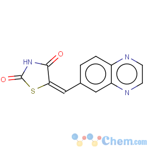 CAS No:648450-29-7 2,4-Thiazolidinedione,5-(6-quinoxalinylmethylene)-