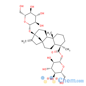 CAS No:64849-39-4 Kaur-16-en-18-oic acid,13-(b-D-glucopyranosyloxy)-, b-D-glucopyranosyl ester, (4a)-