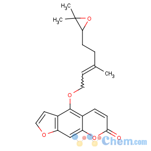 CAS No:648904-28-3 4-[(E)-5-(3,3-dimethyloxiran-2-yl)-3-methylpent-2-enoxy]furo[3,<br />2-g]chromen-7-one