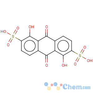 CAS No:6492-85-9 1,5-dihydroxy-9,10-dioxo-9,10-dihydroanthracene-2,6-disulfonic acid