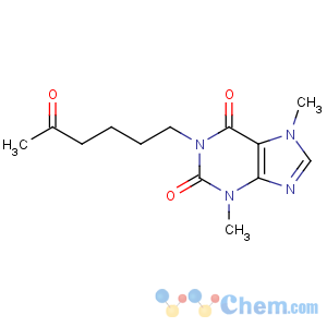 CAS No:6493-05-6 3,7-dimethyl-1-(5-oxohexyl)purine-2,6-dione