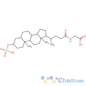 CAS No:64936-82-9 2-[[(4R)-4-[(3R,5R,8R,9S,10S,13R,14S,17R)-10,13-dimethyl-3-sulfooxy-2,3,<br />4,5,6,7,8,9,11,12,14,15,16,<br />17-tetradecahydro-1H-cyclopenta[a]phenanthren-17-yl]pentanoyl]amino]<br />acetic acid