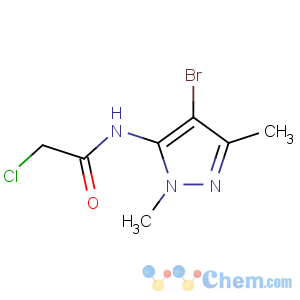 CAS No:649701-13-3 N-(4-bromo-2,5-dimethylpyrazol-3-yl)-2-chloroacetamide