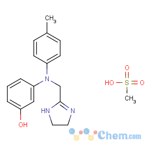 CAS No:65-28-1 3-[N-(4,<br />5-dihydro-1H-imidazol-2-ylmethyl)-4-methylanilino]phenol