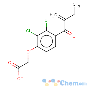 CAS No:6500-81-8 Acetic acid,2-[2,3-dichloro-4-(2-methylene-1-oxobutyl)phenoxy]-, sodium salt (1:1)