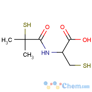 CAS No:65002-17-7 (2R)-2-[(2-methyl-2-sulfanylpropanoyl)amino]-3-sulfanylpropanoic acid