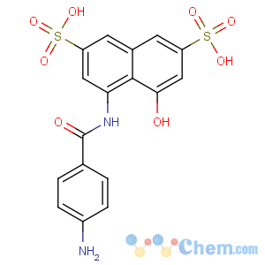 CAS No:6505-35-7 2,7-Naphthalenedisulfonicacid, 4-[(4-aminobenzoyl)amino]-5-hydroxy-