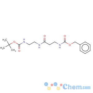 CAS No:651354-72-2 11-oxa-2,6,9-triazatridecanoic acid, 12,12-dimethyl-5,10-dioxo-, phenylmethyl ester (9ci)