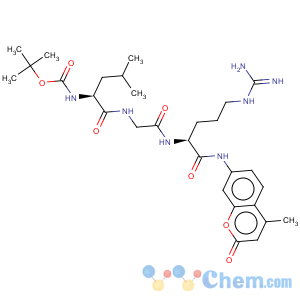 CAS No:65147-09-3 L-Argininamide,N-[(1,1-dimethylethoxy)carbonyl]-L-leucylglycyl-N-(4-methyl-2-oxo-2H-1-benzopyran-7-yl)-(9CI)