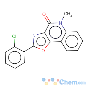 CAS No:65161-68-4 2-(2-Chloro-phenyl)-5-methyl-5H-oxazolo[4,5-c]quinolin-4-one