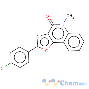 CAS No:65161-69-5 2-(4-Chloro-phenyl)-5-methyl-5H-oxazolo[4,5-c]quinolin-4-one