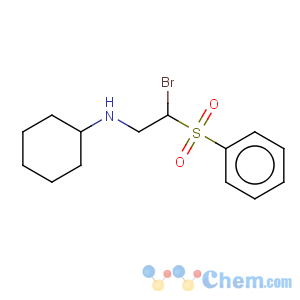 CAS No:65210-99-3 Cyclohexanamine,N-[2-bromo-2-(phenylsulfonyl)ethyl]-