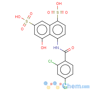 CAS No:6528-49-0 1,7-Naphthalenedisulfonicacid, 4-[(2,4-dichlorobenzoyl)amino]-5-hydroxy-