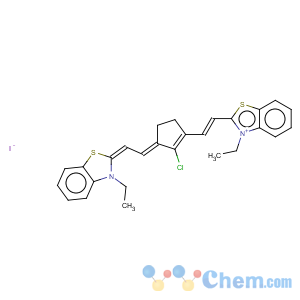 CAS No:65303-14-2 Benzothiazolium,2-[2-[2-chloro-3-[2-(3-ethyl-2(3H)-benzothiazolylidene)ethylidene]-1-cyclopenten-1-yl]ethenyl]-3-ethyl-,iodide (1:1)