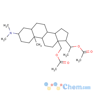 CAS No:6535-03-1 [(3S,5S,8R,9S,10S,13R,14S,<br />17S)-17-(1-acetyloxyethyl)-3-(dimethylamino)-10-methyl-2,3,4,5,6,7,8,9,<br />11,12,14,15,16,<br />17-tetradecahydro-1H-cyclopenta[a]phenanthren-13-yl]methyl acetate