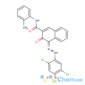 CAS No:6535-46-2 (4E)-N-(2-methylphenyl)-3-oxo-4-[(2,4,<br />5-trichlorophenyl)hydrazinylidene]naphthalene-2-carboxamide