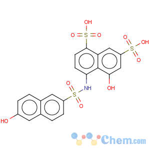 CAS No:6535-71-3 5-Hydroxy-4-(((6-hydroxy-2-naphthyl)sulphonyl)amino)naphthalene-1,7-disulphonic acid