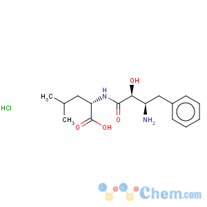 CAS No:65391-42-6 L-Leucine,N-[(2S,3R)-3-amino-2-hydroxy-1-oxo-4-phenylbutyl]-, hydrochloride (1:1)