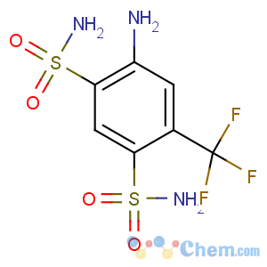 CAS No:654-62-6 4-amino-6-(trifluoromethyl)benzene-1,3-disulfonamide