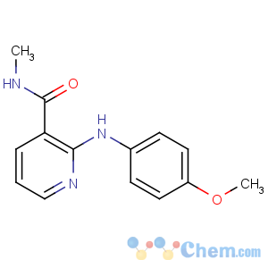 CAS No:65423-33-8 2-(4-methoxyanilino)-N-methylpyridine-3-carboxamide