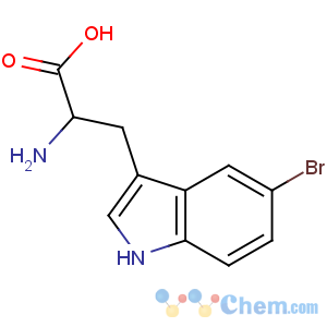 CAS No:6548-09-0 2-amino-3-(5-bromo-1H-indol-3-yl)propanoic acid